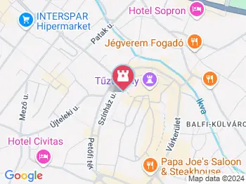 Várfalsétány Sopron a térképen