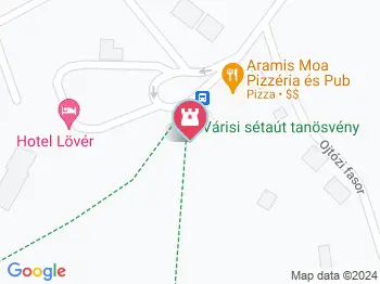 Várisi sétaút tanösvény Sopron a térképen