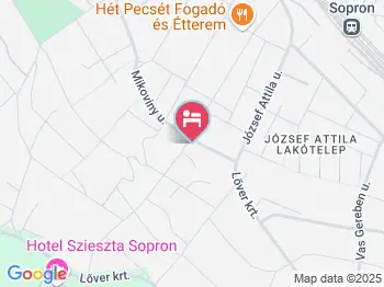 Villa Sakura Panzió Sopron a térképen
