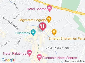 Weng Zhou Ázsia Büfé Sopron a térképen