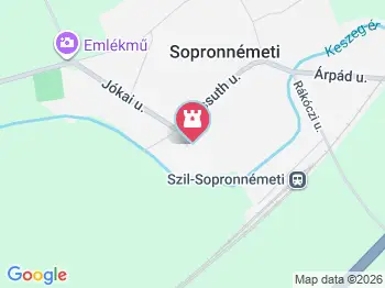 Sághy-kastély Sopronnémeti a térképen
