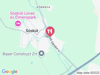 Kőnig Étterem Sóskút a térképen