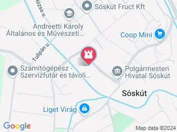 Szlovák letelepedési emlékmű Sóskút a térképen