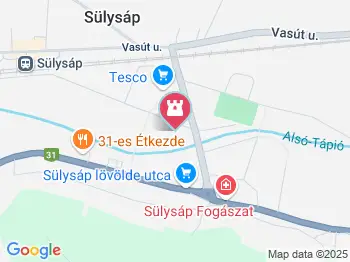 Fáklya Sülysáp a térképen