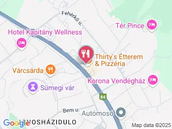 Gasztró Betyár Sümeg a térképen