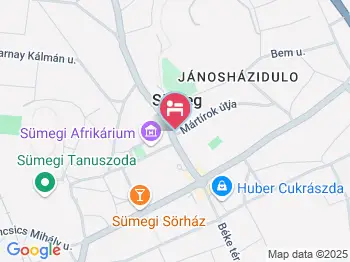 Kisfaludy Étterem és Vendégház Sümeg a térképen