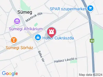 Patonai Fazekasház Sümeg a térképen