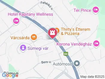 Sümeg városi tanösvény Sümeg a térképen