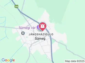 Sümegi vár Sümeg a térképen