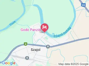 Godó Panzió Szajol a térképen