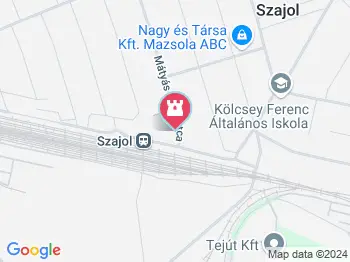 Szajoli vasúti baleset emlékműve Szajol a térképen