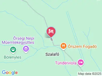 Csavargó Tanya Szalafő a térképen