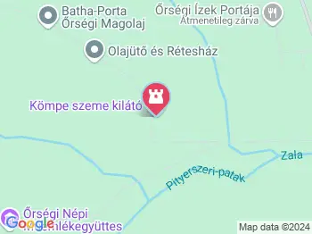 Kömpe szeme kilátó Szalafő a térképen