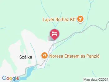 Páfrány Vendégház Szálka a térképen