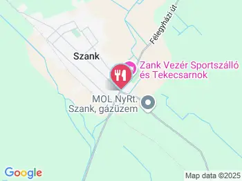 Korona Vendéglő Szank a térképen