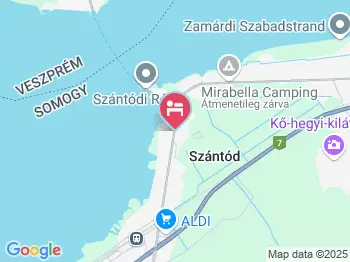 Fábián Apartman Szántód a térképen