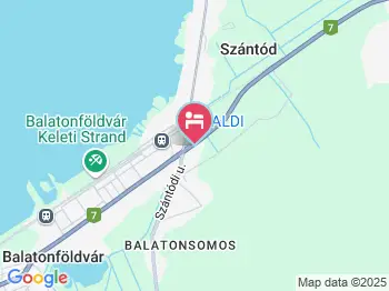 Laguna Panzió Szántód a térképen