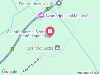 Szent Kristóf-kápolna Szántód a térképen