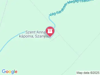 Szent Anna kápolna Szany a térképen