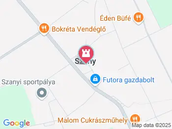 Szent Kereszt Megtalálása templom Szany a térképen