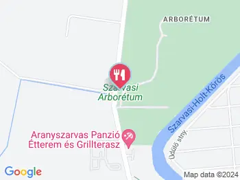 Arborétum Büfé Szarvas a térképen