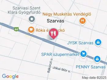 Benke Cukrászda II. Szarvas a térképen