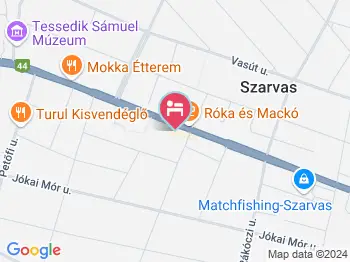 City Panzió Szarvas a térképen