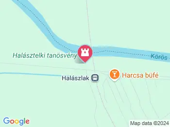 Halásztelki tanösvény Szarvas a térképen