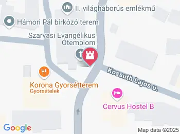 Harruckern János György szobra Szarvas a térképen