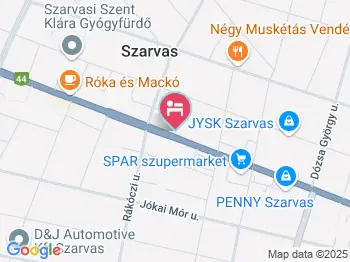 Hotel Sörmester Szarvas a térképen