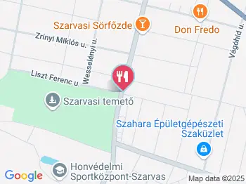 Karaván Söröző Szarvas a térképen