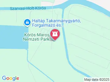 Körös-Maros Nemzeti Park Szarvas a térképen