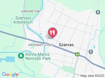 Köteles Kisvendéglő Szarvas a térképen