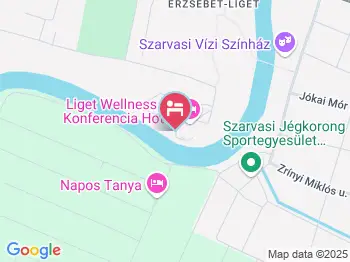 Liget Wellness & Konferencia Hotel Szarvas a térképen