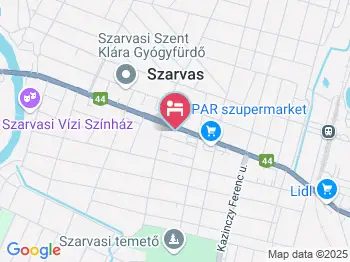 Lux Panzió Szarvas a térképen