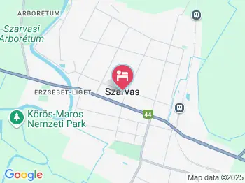 Nemes Vendégház Szarvas a térképen
