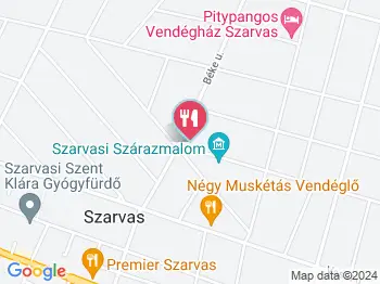 Szarvas-Cipó Pékség Szarvas a térképen