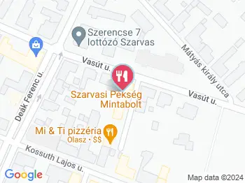 Szarvasi Pékség Mintabolt Szarvas a térképen