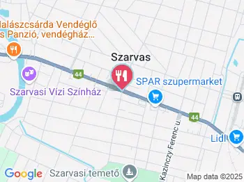 Üvegtigris Hamburgerező Szarvas a térképen