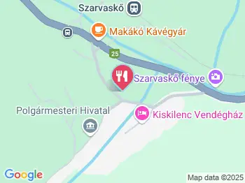 Sziklakert Étterem Szarvaskő a térképen