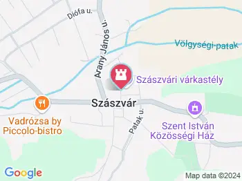 Szászvári várkastély Szászvár a térképen