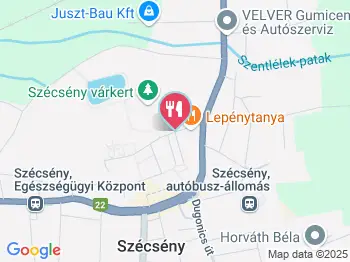 Bársony Vendéglő Szécsény a térképen