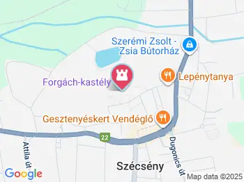 Szécsényi vár Szécsény a térképen