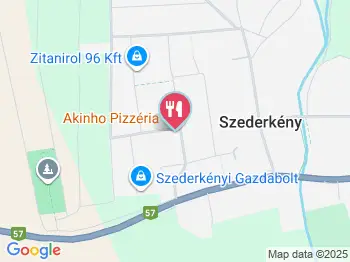Akinho Pizzéria Szederkény a térképen