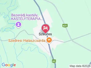 Lovas Udvarház Szedres a térképen