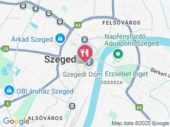 90C Kisvendéglő Szeged a térképen