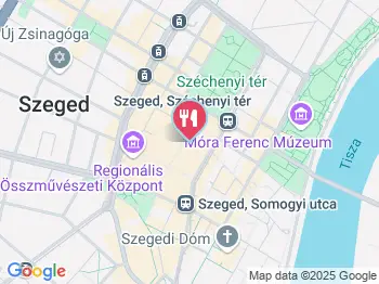 A Capella Cukrászda és Kávéház Szeged a térképen