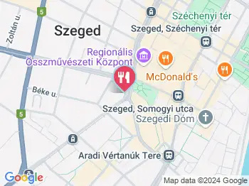 Alpaca Café Szeged a térképen