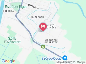 Anna Panzió Szeged a térképen