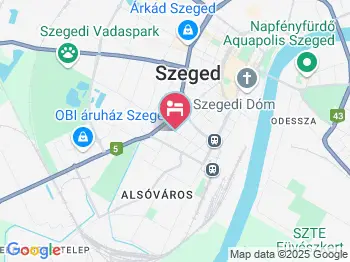 Garden 39 Vendégház Szeged a térképen